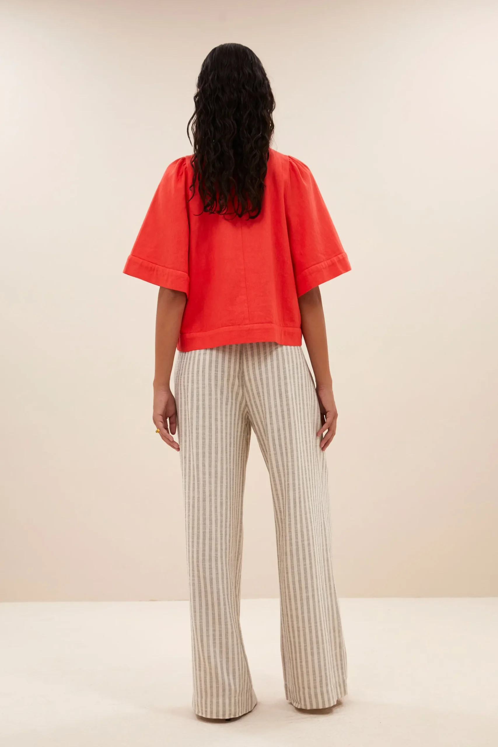 Blouses*By bar olivia twill blouse | poppy red