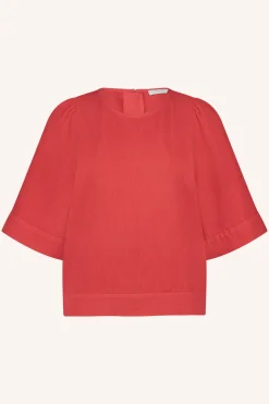 Blouses*By bar olivia twill blouse | poppy red