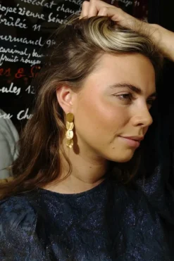 Oorbellen|Sieraden*By bar pd eva earring | gold