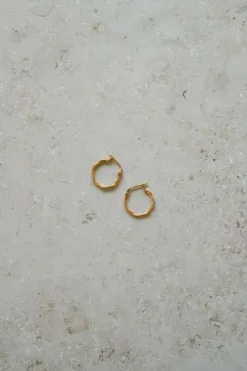 Oorbellen|Sieraden*By bar PD mila round earring | gold