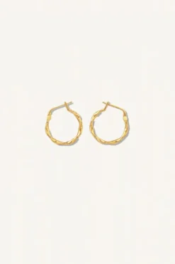 Oorbellen|Sieraden*By bar PD mila round earring large | gold