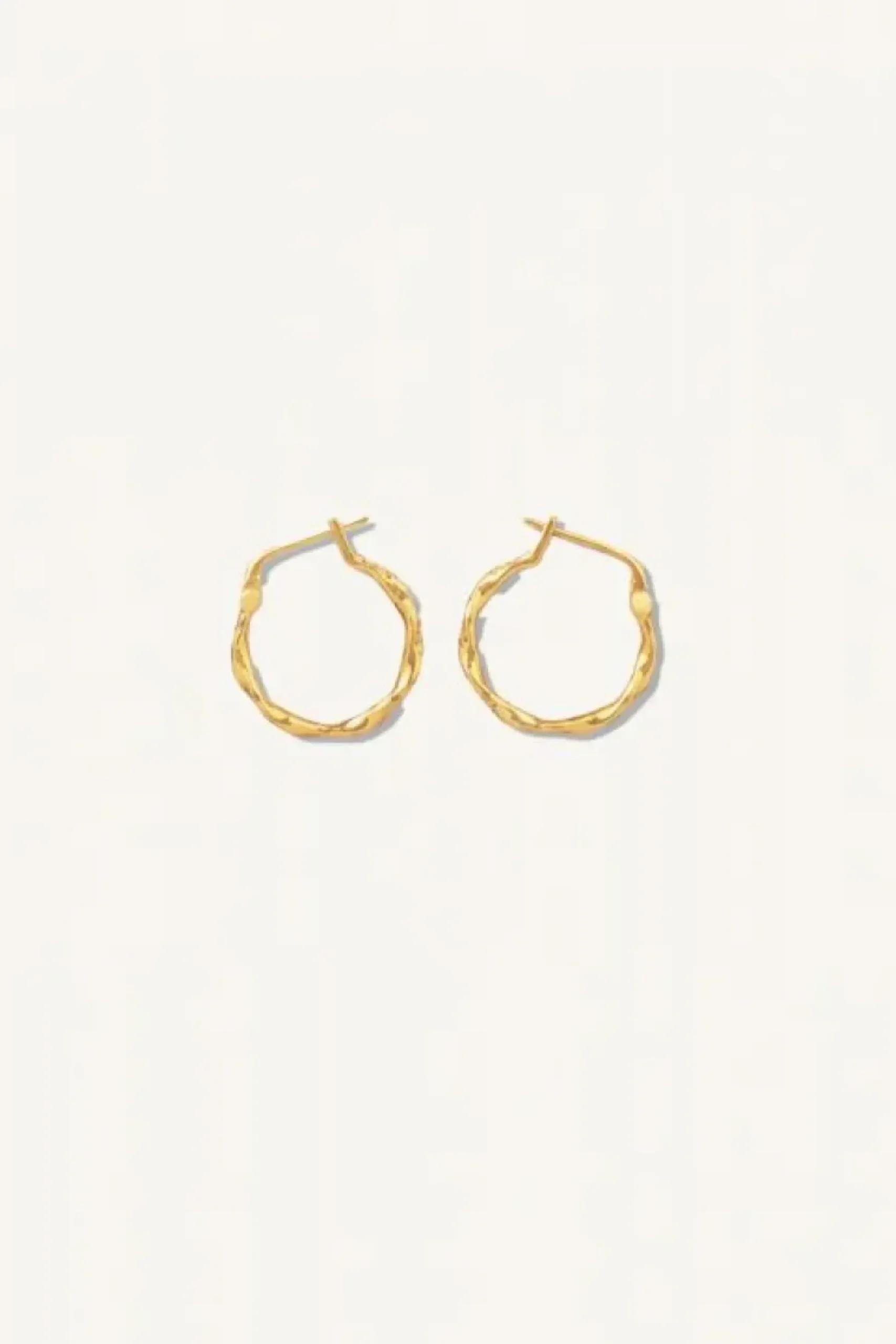 Oorbellen|Sieraden*By bar PD mila round earring large | gold