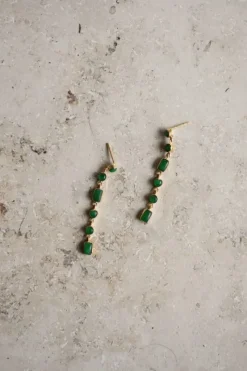 Oorbellen*By bar pd nolan earring | emerald