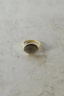 Sieraden*By bar PD OVAL RING | biscuit