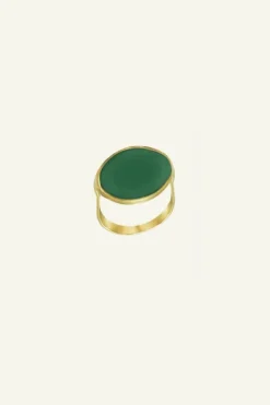 Sieraden*By bar PD OVAL RING | green