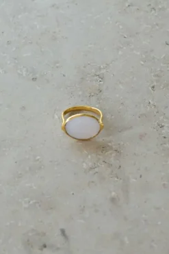 Sieraden*By bar PD OVAL RING | old pink