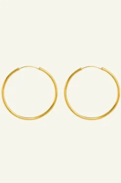 Oorbellen|Sieraden*By bar pd round earring L | gold