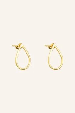 Oorbellen|Sieraden*By bar pd tear | gold