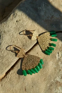 Oorbellen|Sieraden*By bar ravi earring | green