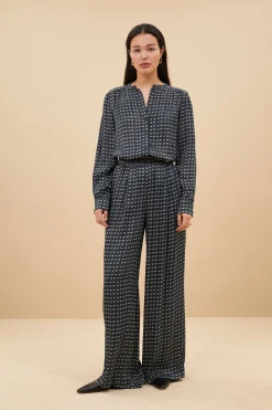 Blouses*By bar ribbe rastre blouse | rastre print