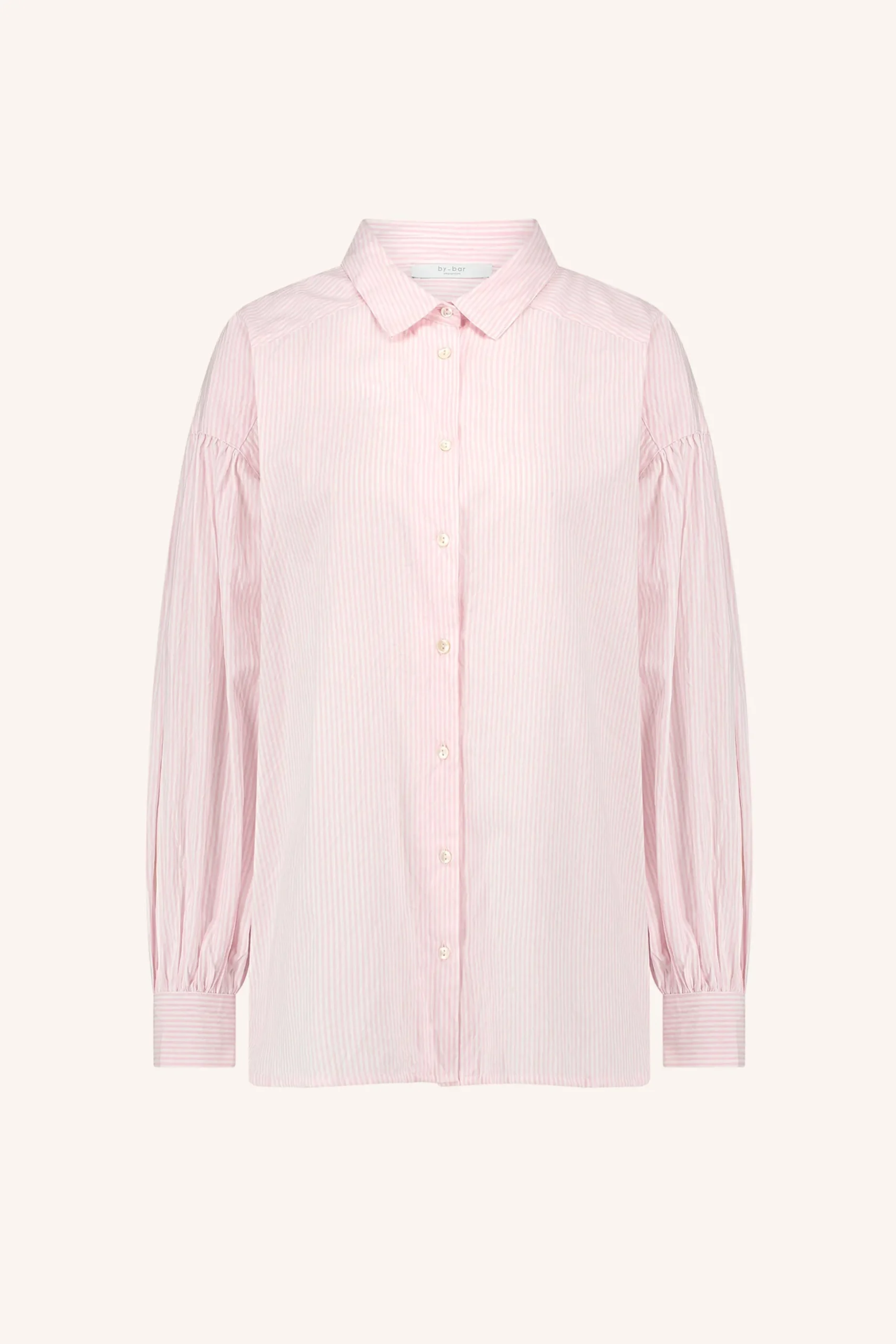 Blouses*By bar sarah pink pinstripe blouse | pink pin stripe