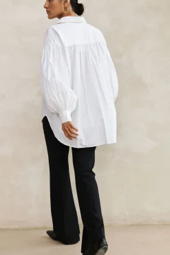 Blouses*By bar sarah poplin blouse | white