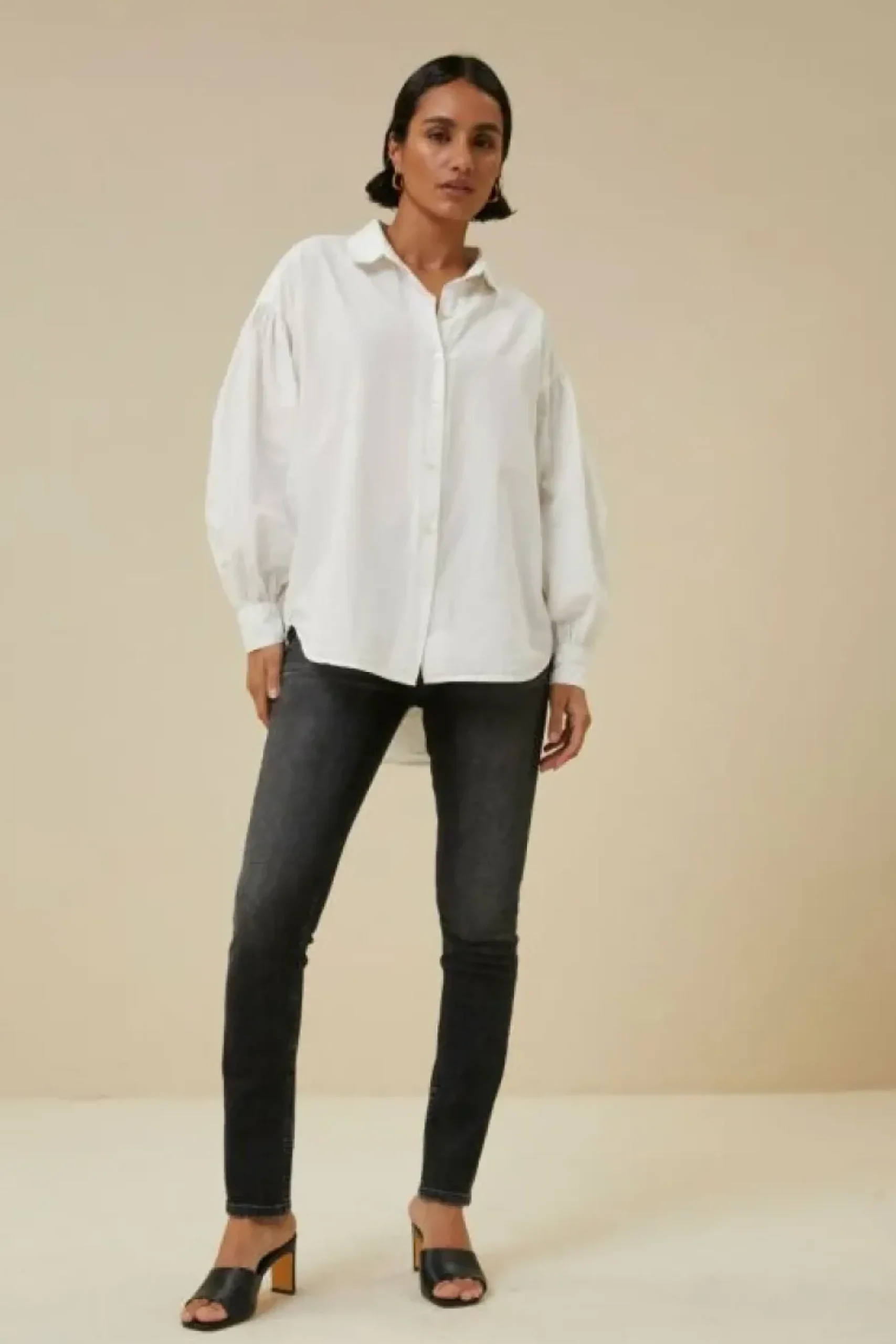 Blouses*By bar sarah poplin blouse | white