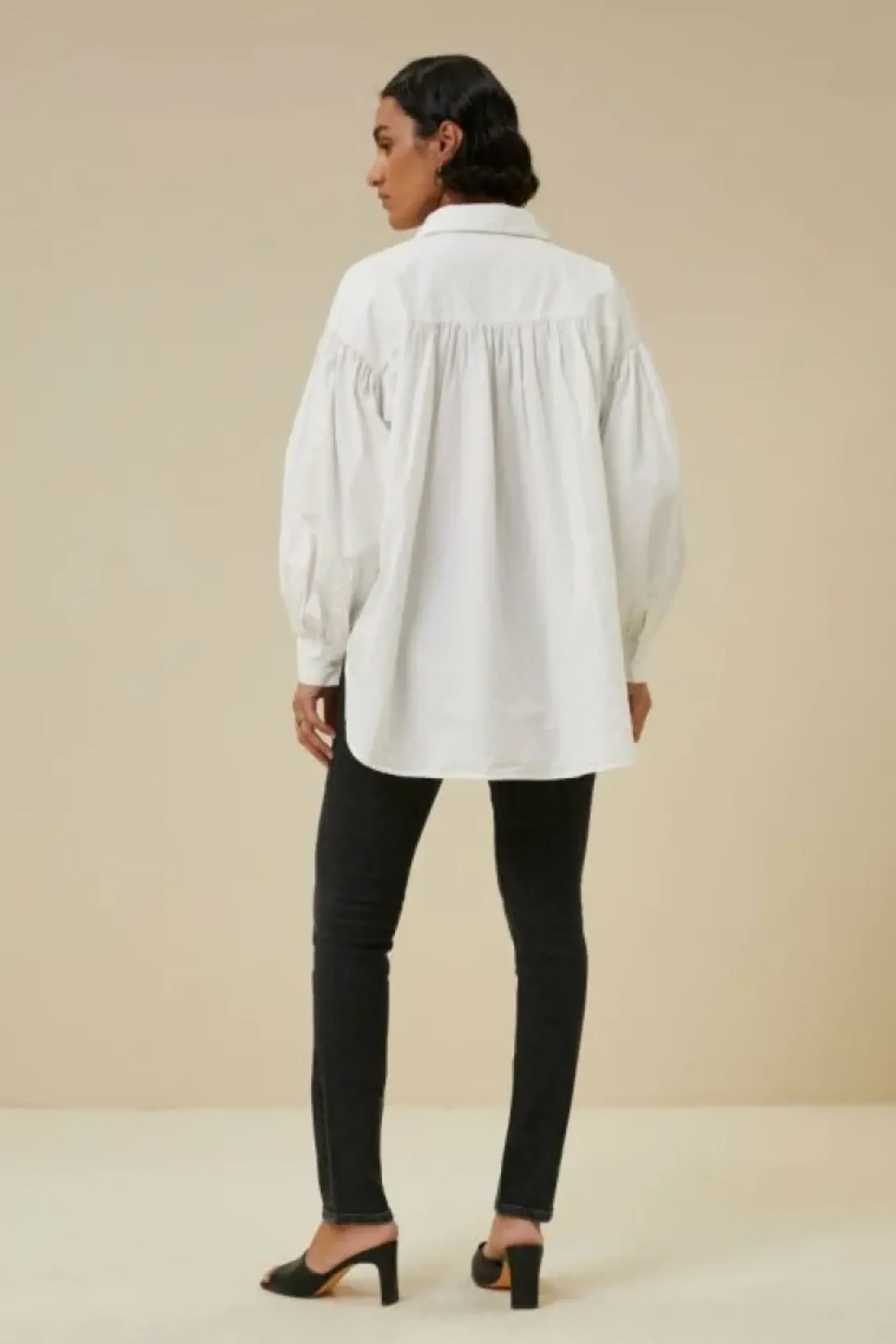 Blouses*By bar sarah poplin blouse | white