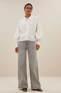 Blouses*By bar sarah short blouse | white