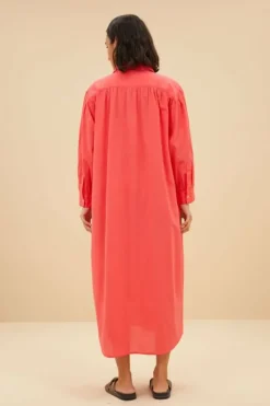 Jurken*By bar shirt dress | poppy red