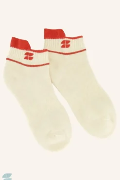 Sokken*By bar short logo socks | poppy red