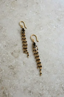 Oorbellen|Sieraden*By bar sterre earring | black