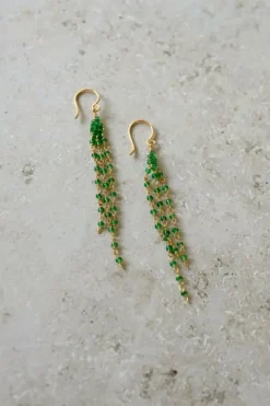 Oorbellen|Sieraden*By bar sterre earring | green