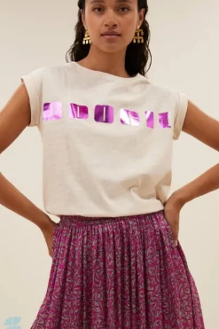 Tops & Shirts*By bar thelma boogie top | oyster melee