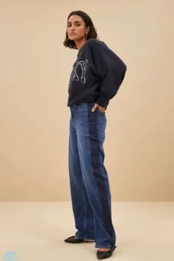 Jeans|Broeken*By bar two tone pants | denim