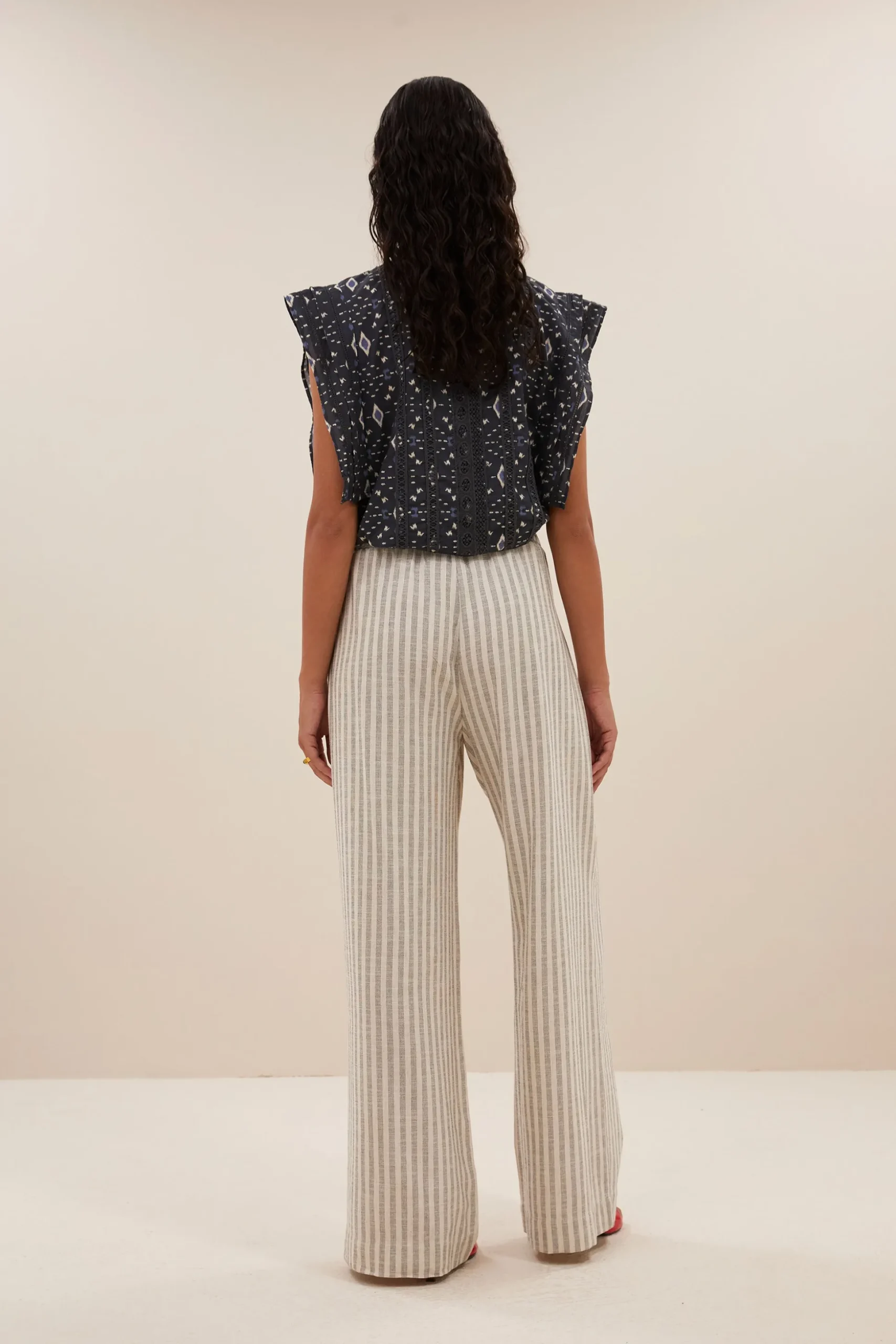 Blouses*By bar xena midnight ikat blouse | midnight ikat