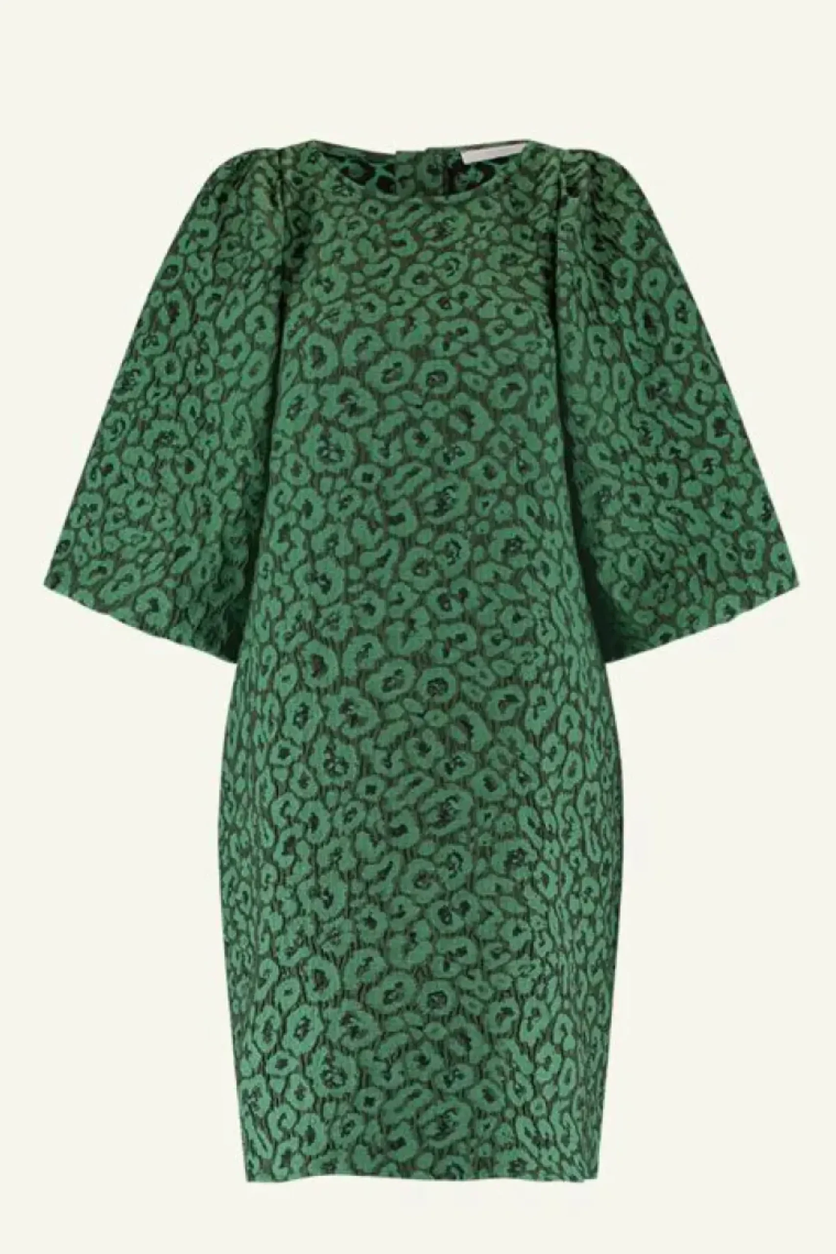 Jurken*By bar zasu leo dress | green panter print